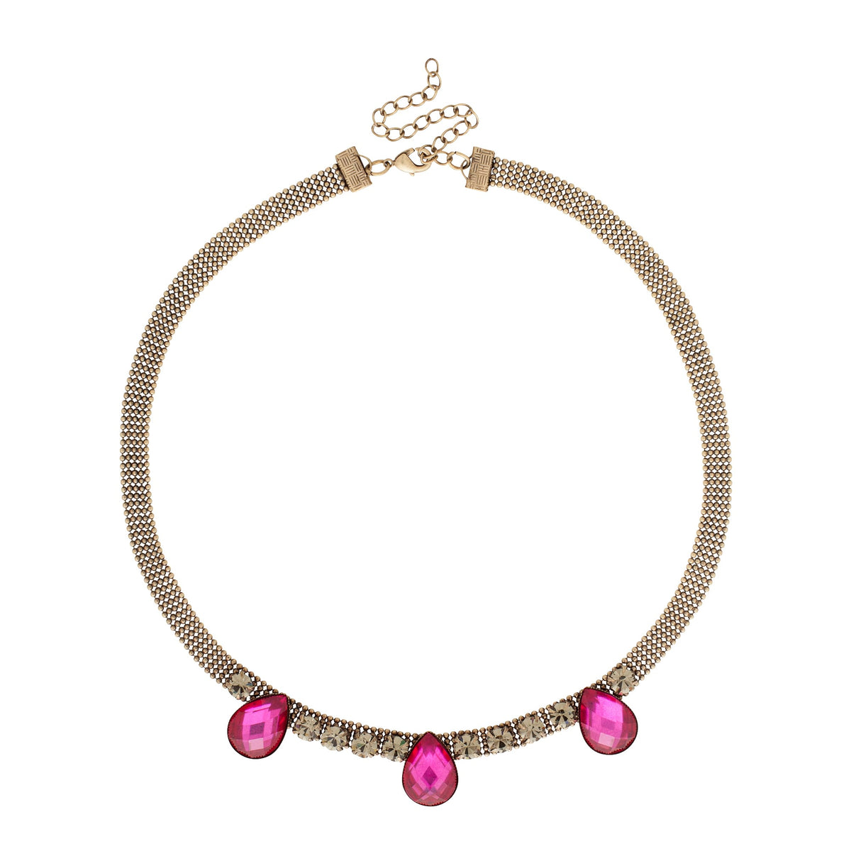 Twitter Competition! WIN Fuschia Crystal Mesh Necklace Set from Butterfly by Matthew Williamson