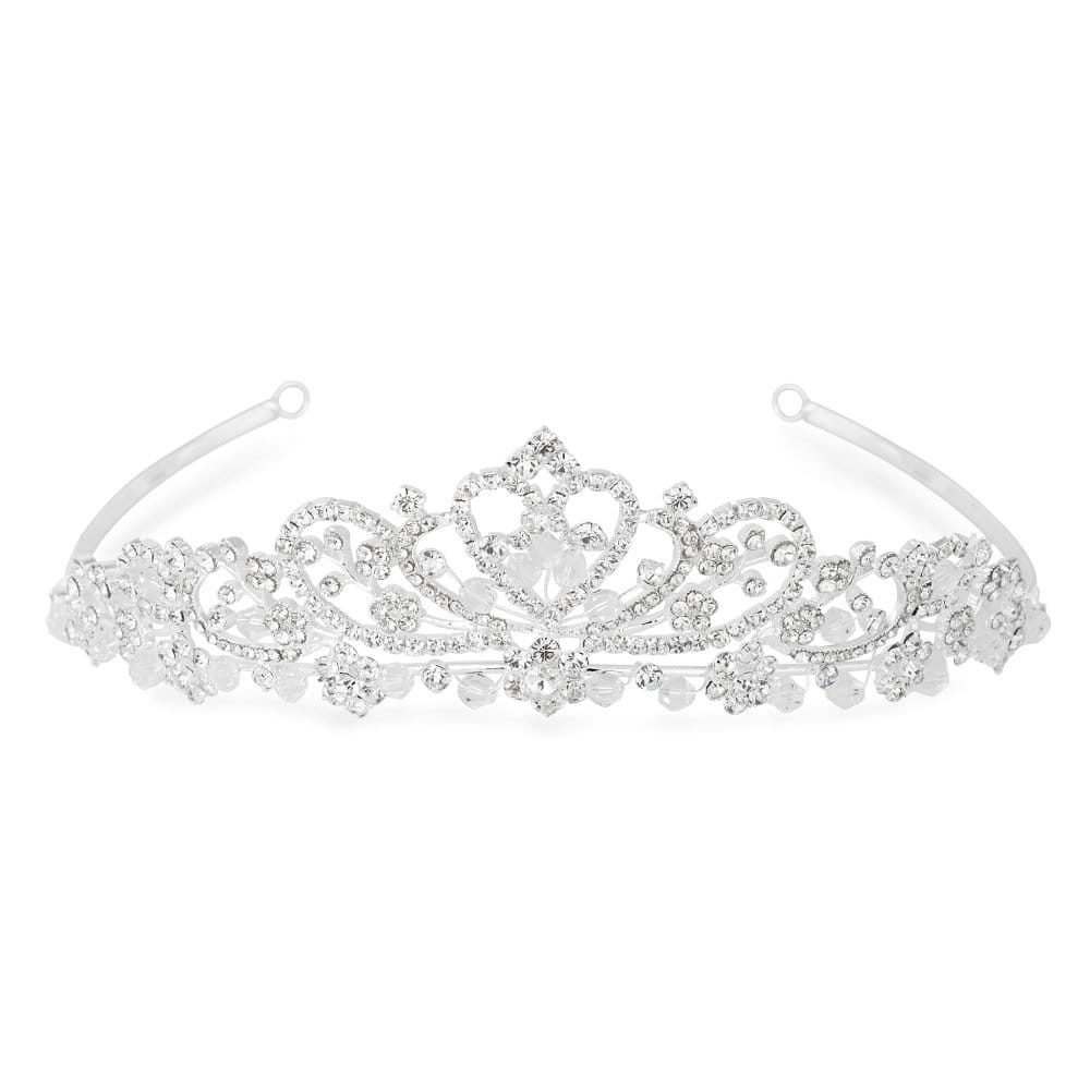 Iris Raised Diamante Tiara - Gift Pouch
