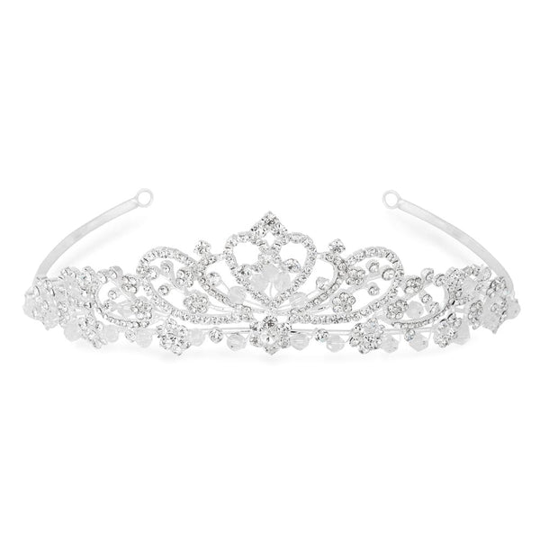 Iris Raised Diamante Tiara - Gift Pouch