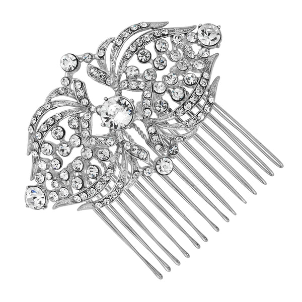 Crystal Statement Hair Comb - Gift Pouch