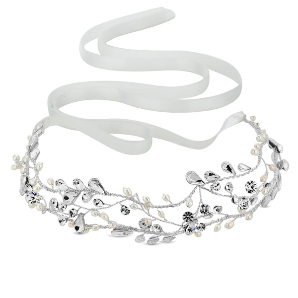 Grace Pearl And Cubic Zirconia Halo - Gift Pouch