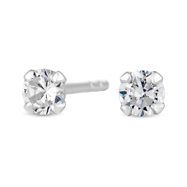 Sterling Silver 925 Cubic Zirconia Small Stud Earrings