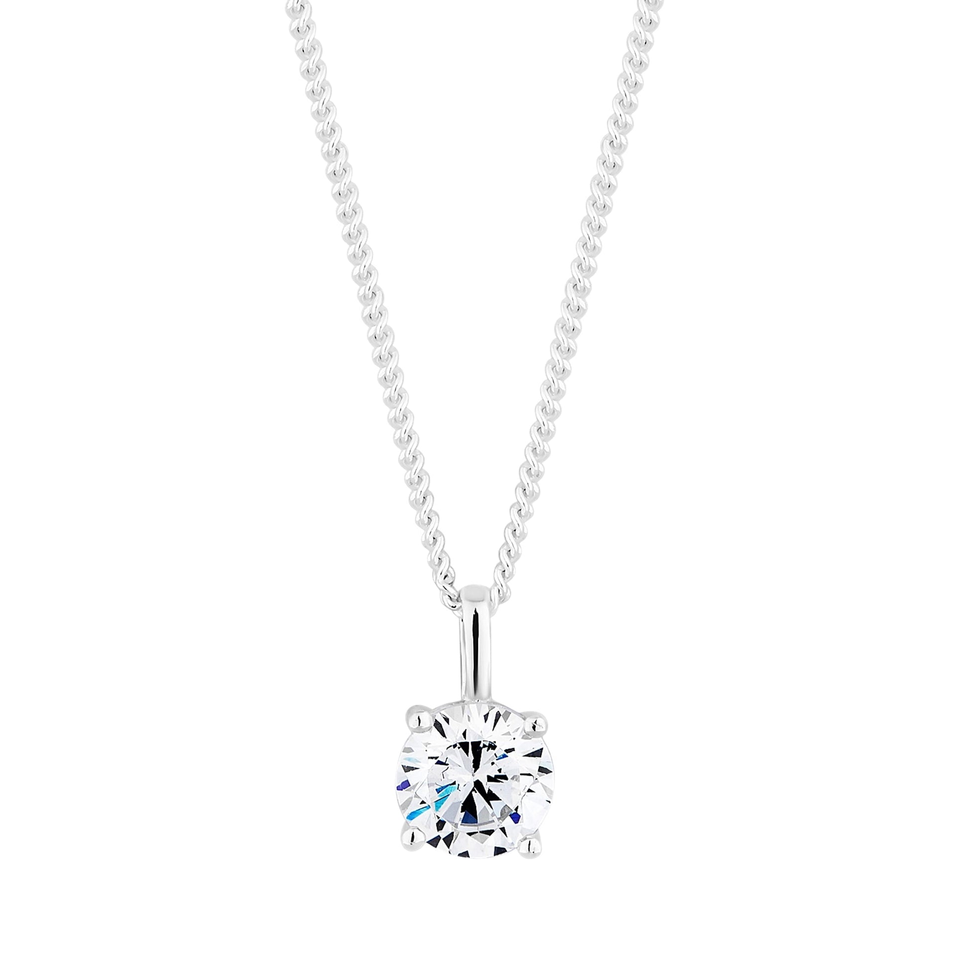 Sterling 925 Cubic Zirconia Pendant Necklace