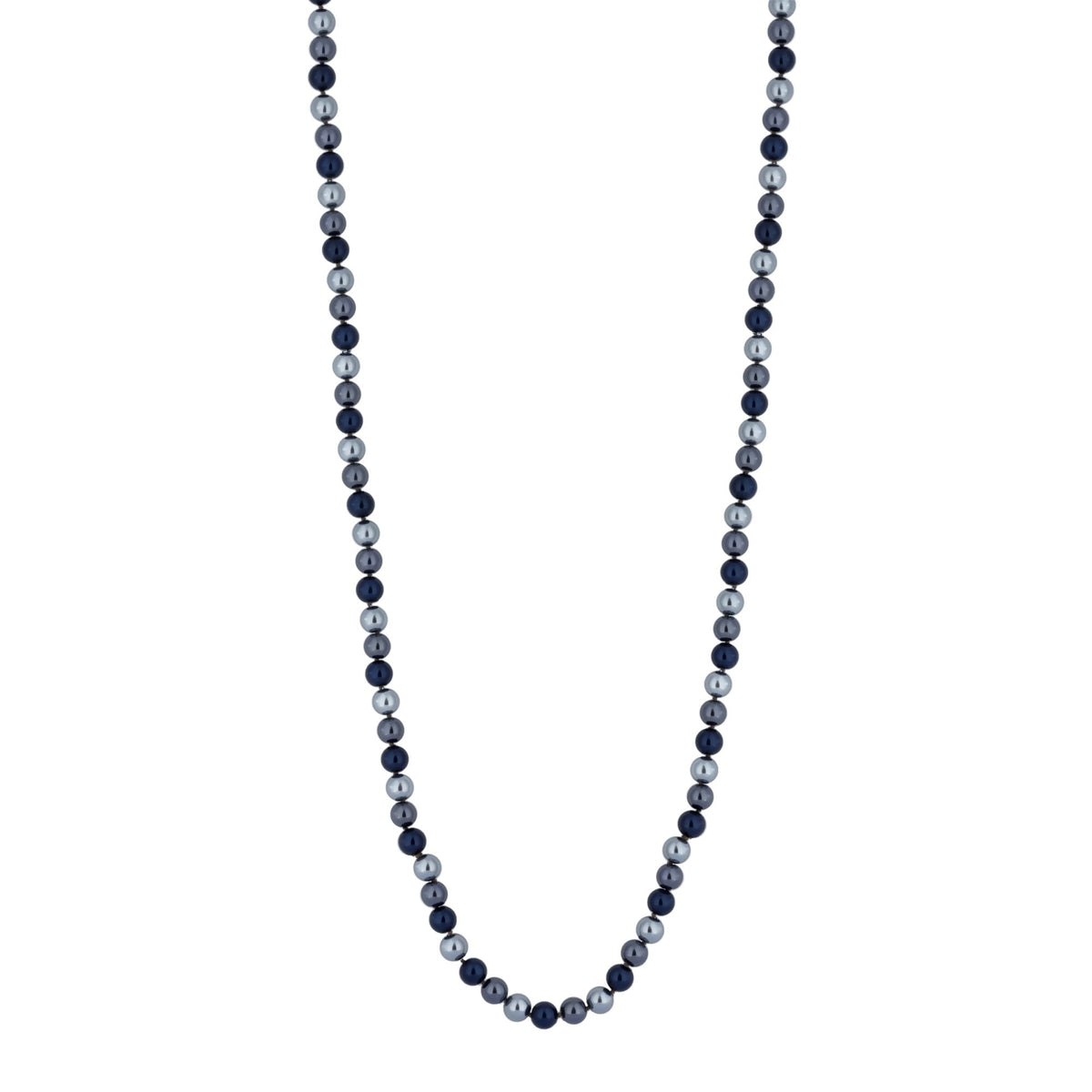 Blue Multi Tone Pearl Long Necklace
