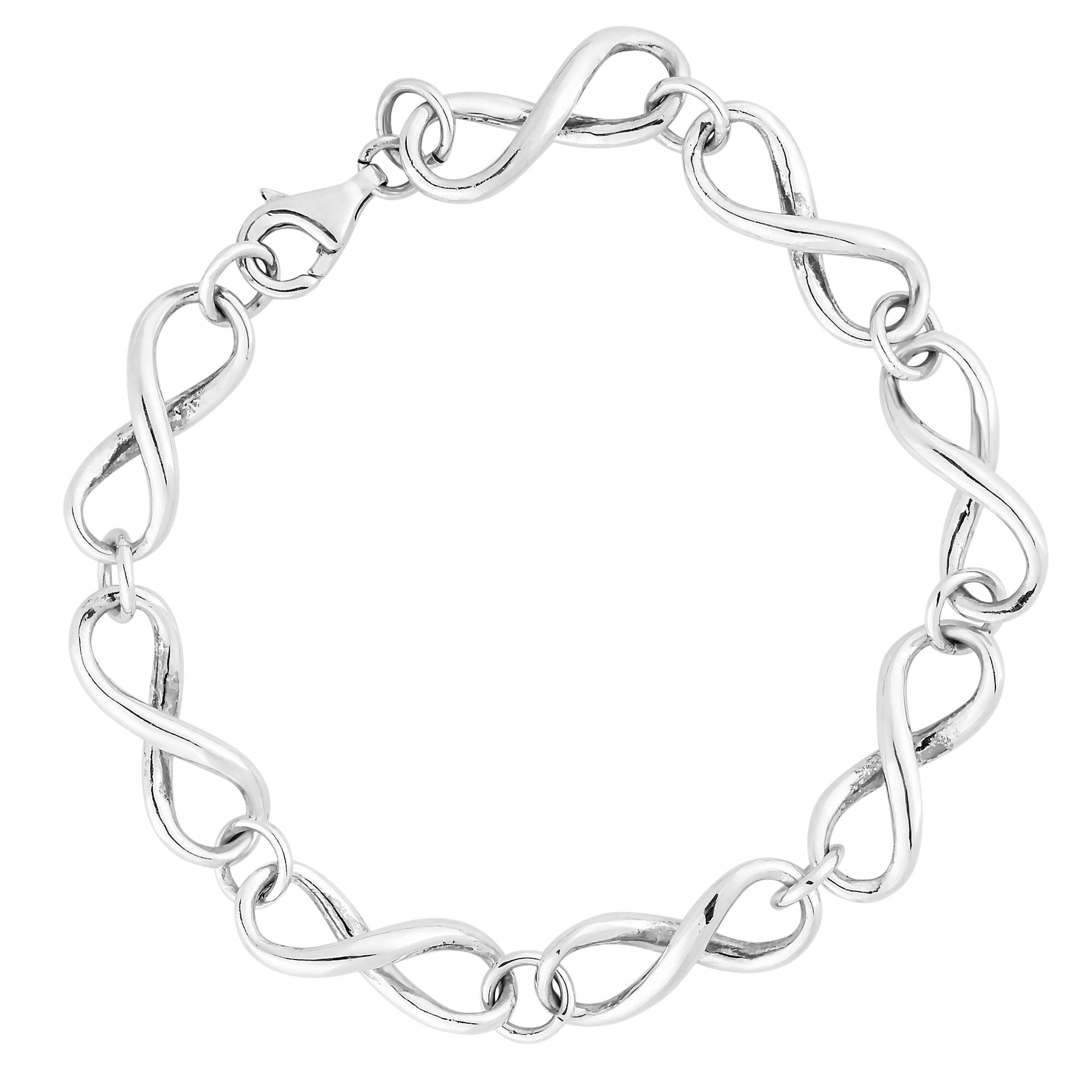 Sterling 925 Infinity Link Bracelet