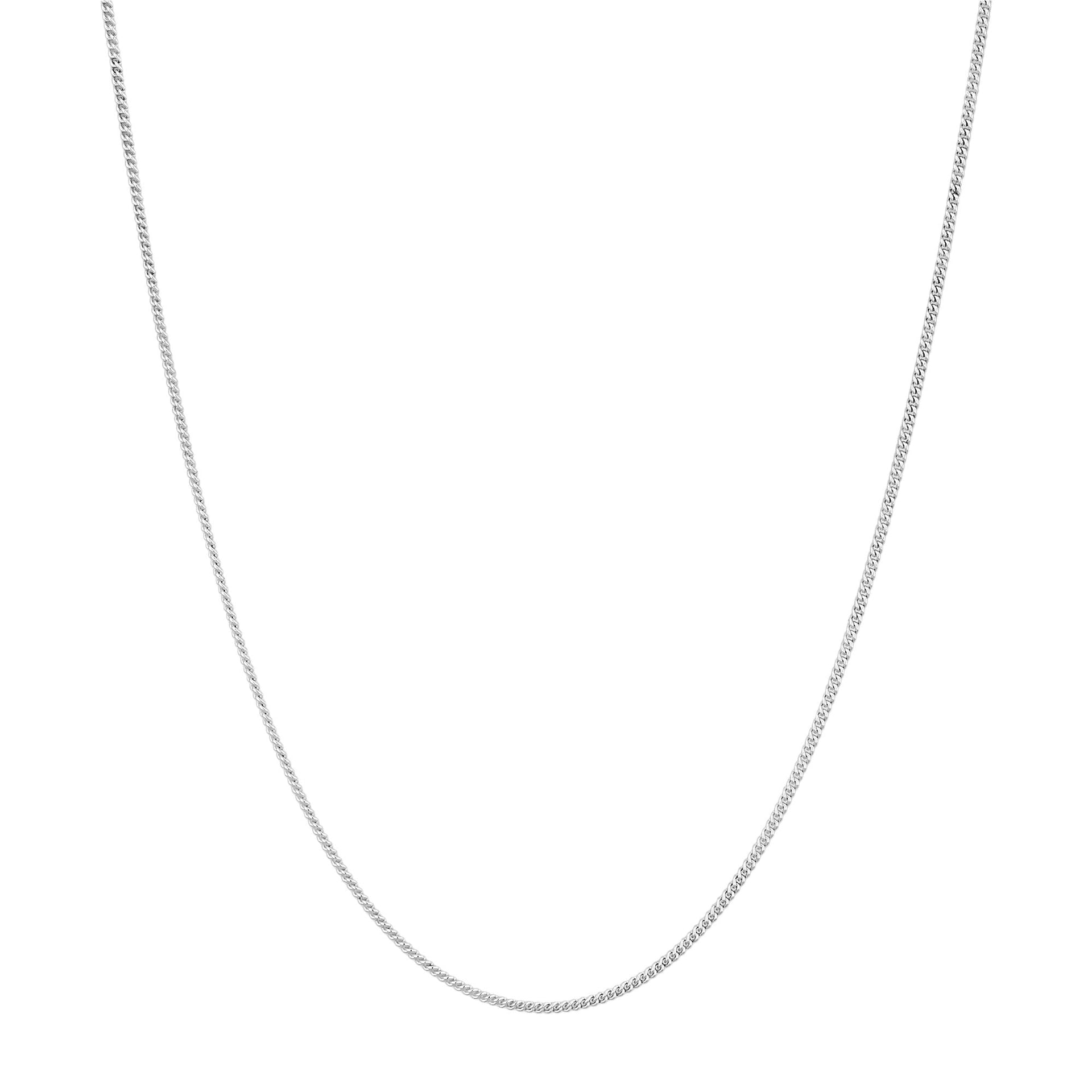 Sterling 16 inch Curb Chain Necklace