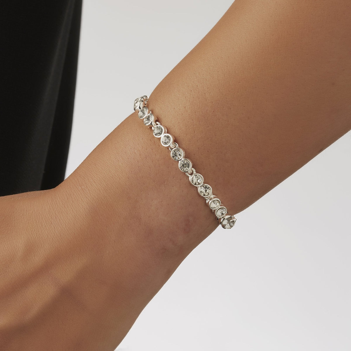 Silver Plated Tennis Bracelet