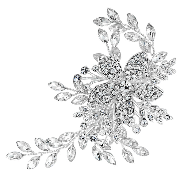 Darcey Pave Leaf Slide - Gift Pouch