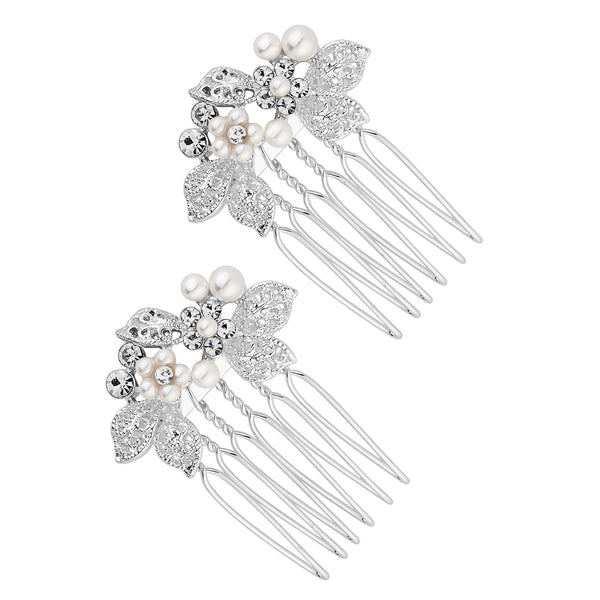 Jessica Mini Floral Comb 2 Pack - Gift Pouch