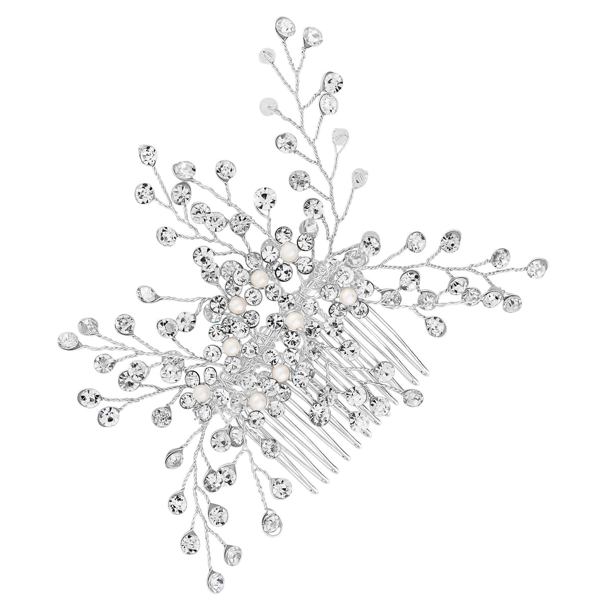 Hazel Crystal Sprig Comb - Gift Pouch