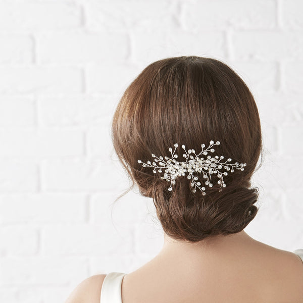 Hazel Crystal Sprig Comb - Gift Pouch