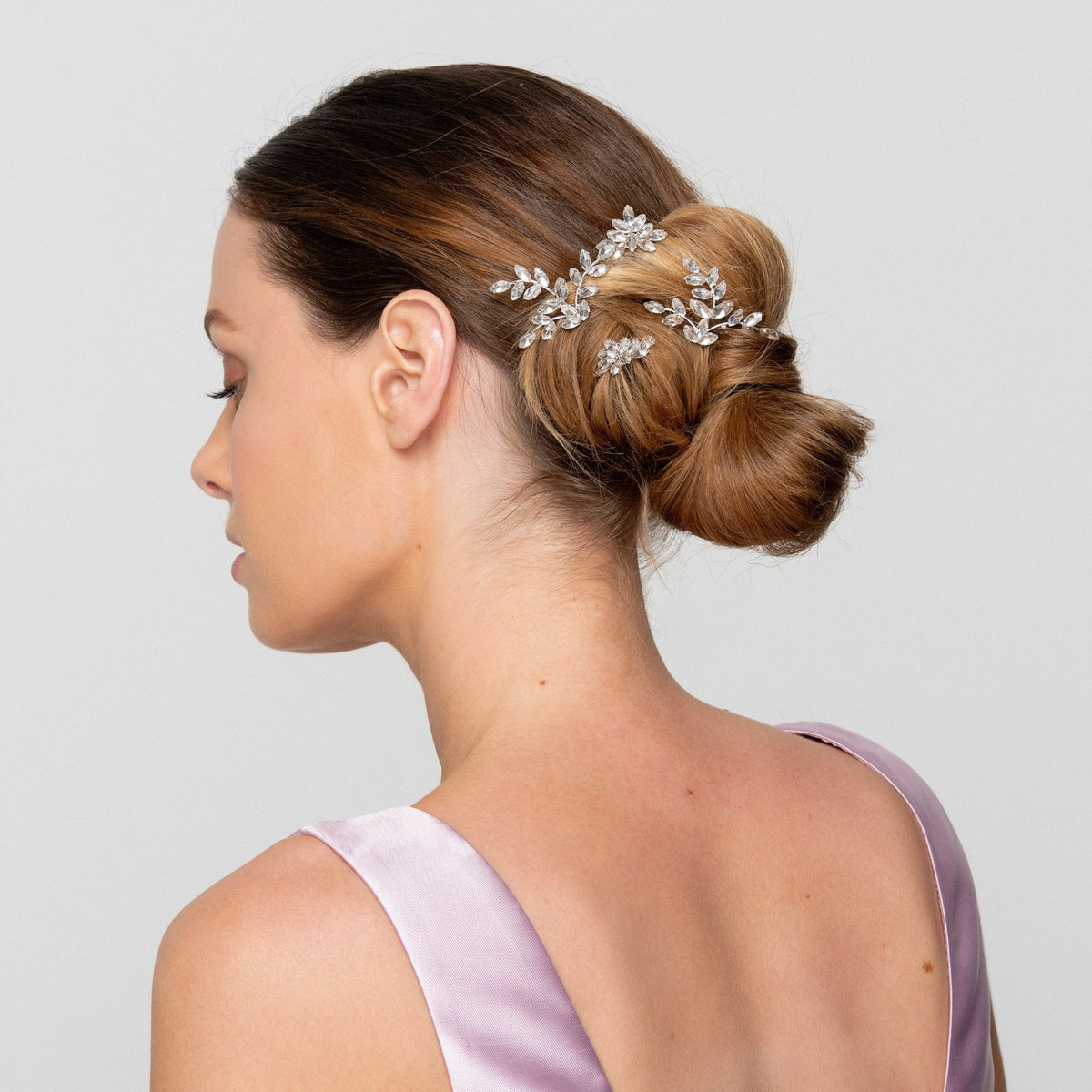 Silver Plated Clear  Multipack Pin / Clip  Hair