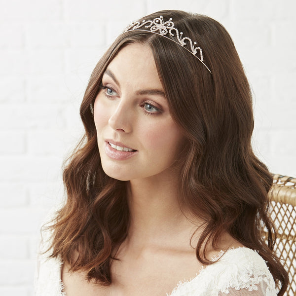 Rose Gold Butterfly Childrens Tiara