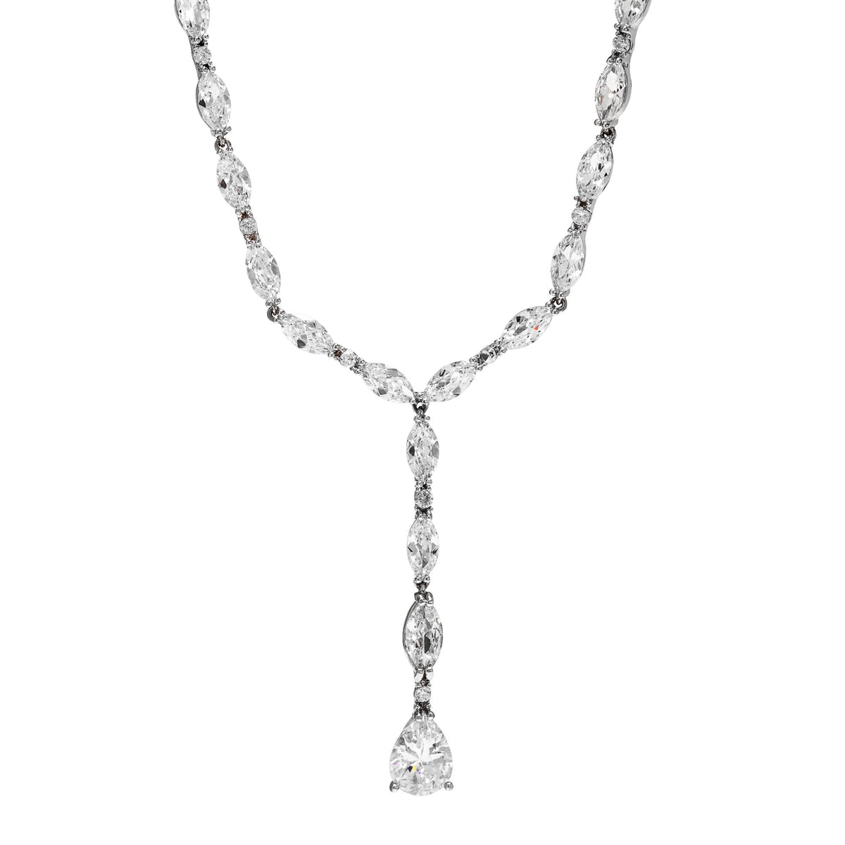Plated Cubic Zirconia Necklace