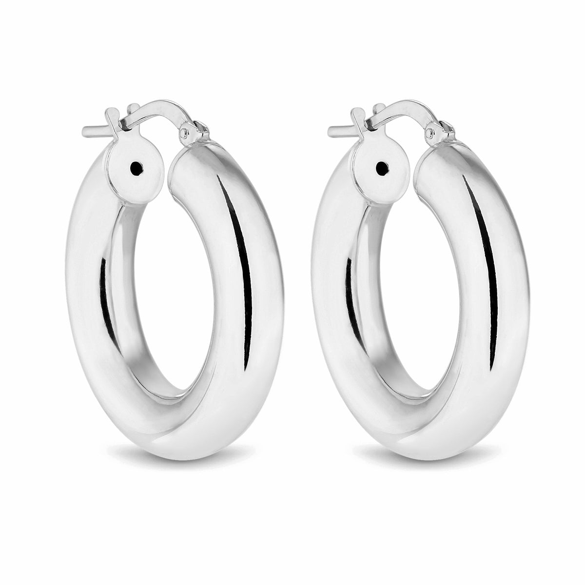Sterling 925 Polished Small Tube Hoop