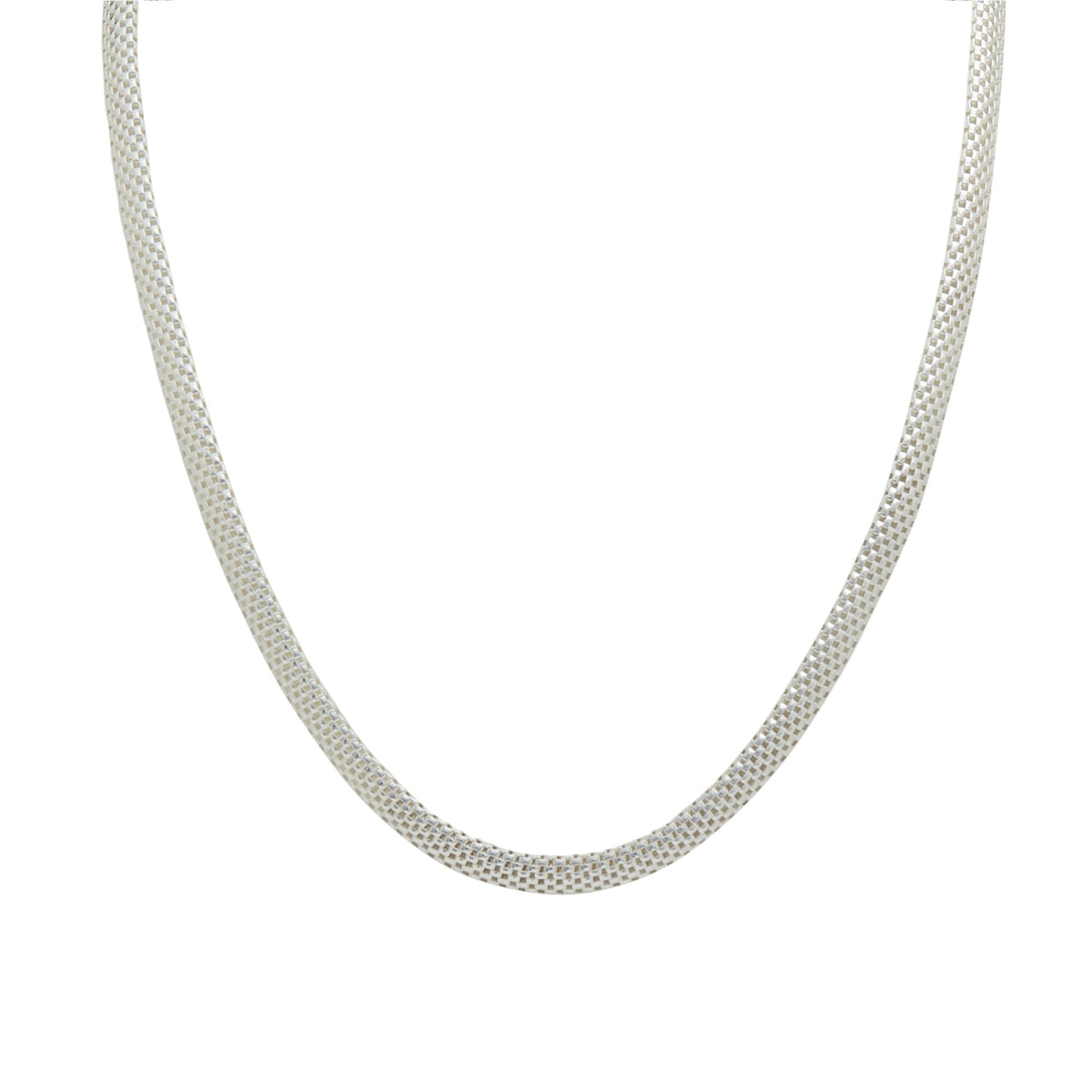 Sterling Silver 925 Oval Chain Allway Necklace