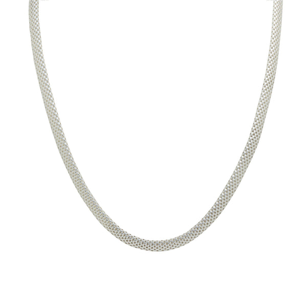 Sterling Silver 925 Oval Chain Allway Necklace