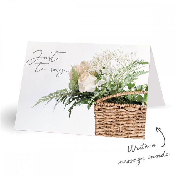"Just to say..." gift card