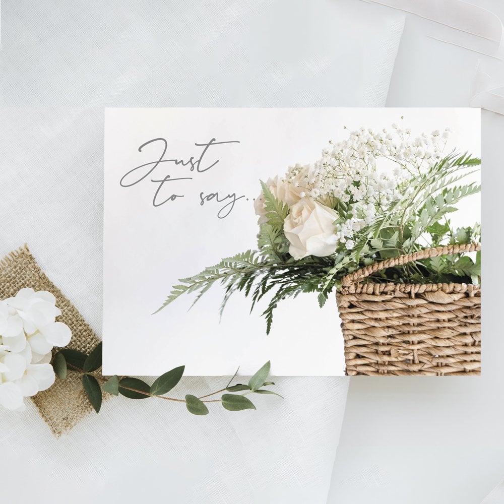 "Just to say..." gift card