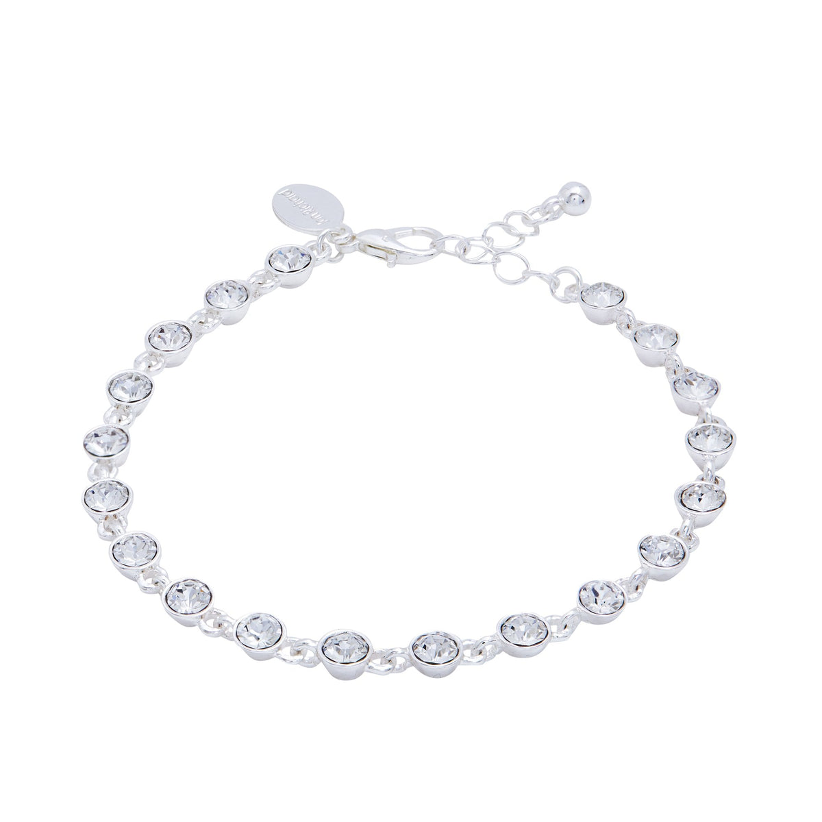 Jon Richard Radiance Collection Silver Plated Tennis Bracelet