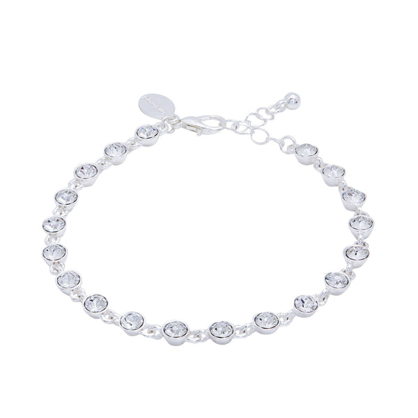Jon Richard Radiance Collection Silver Plated Tennis Bracelet