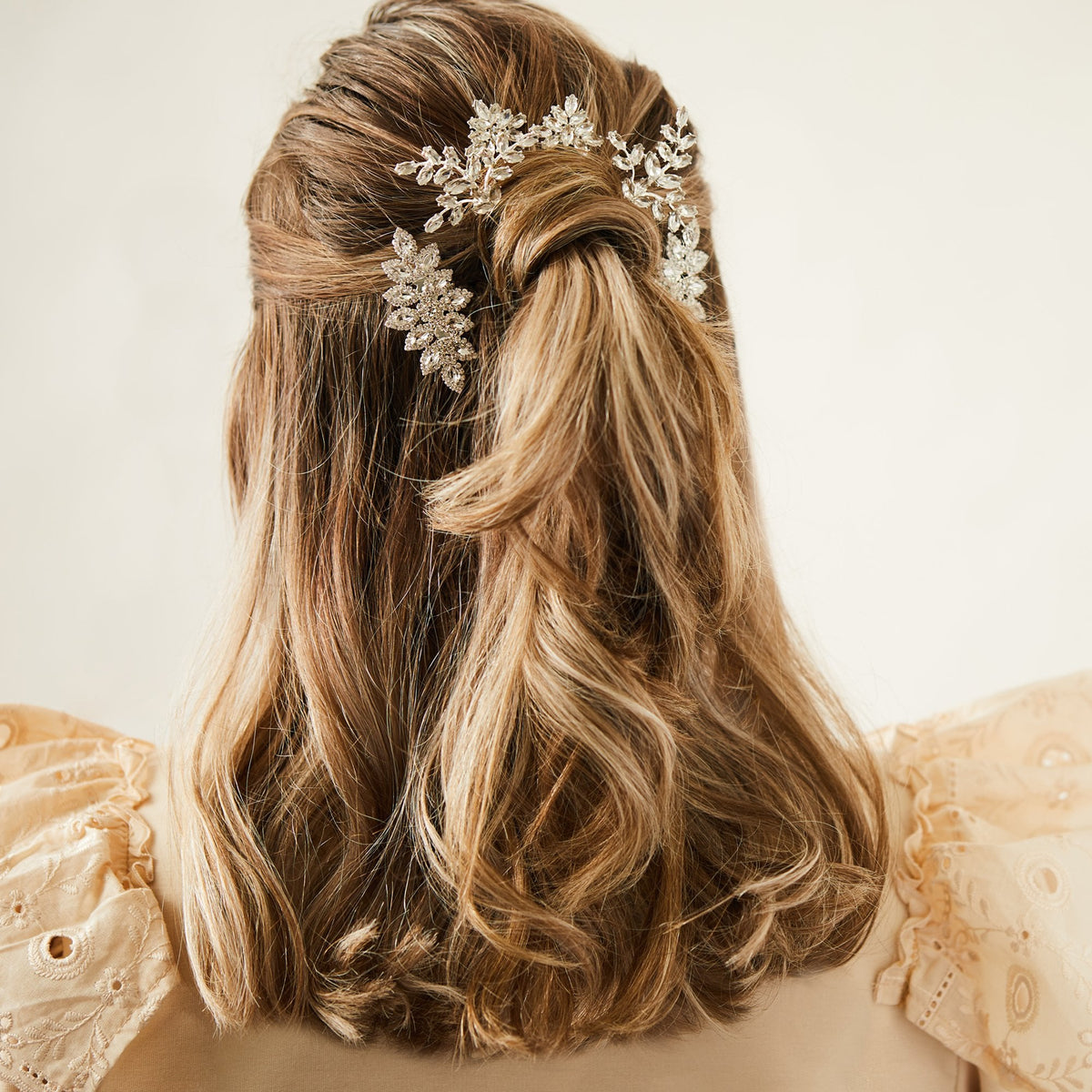 Silver Plated Clear  Multipack Pin / Clip  Hair