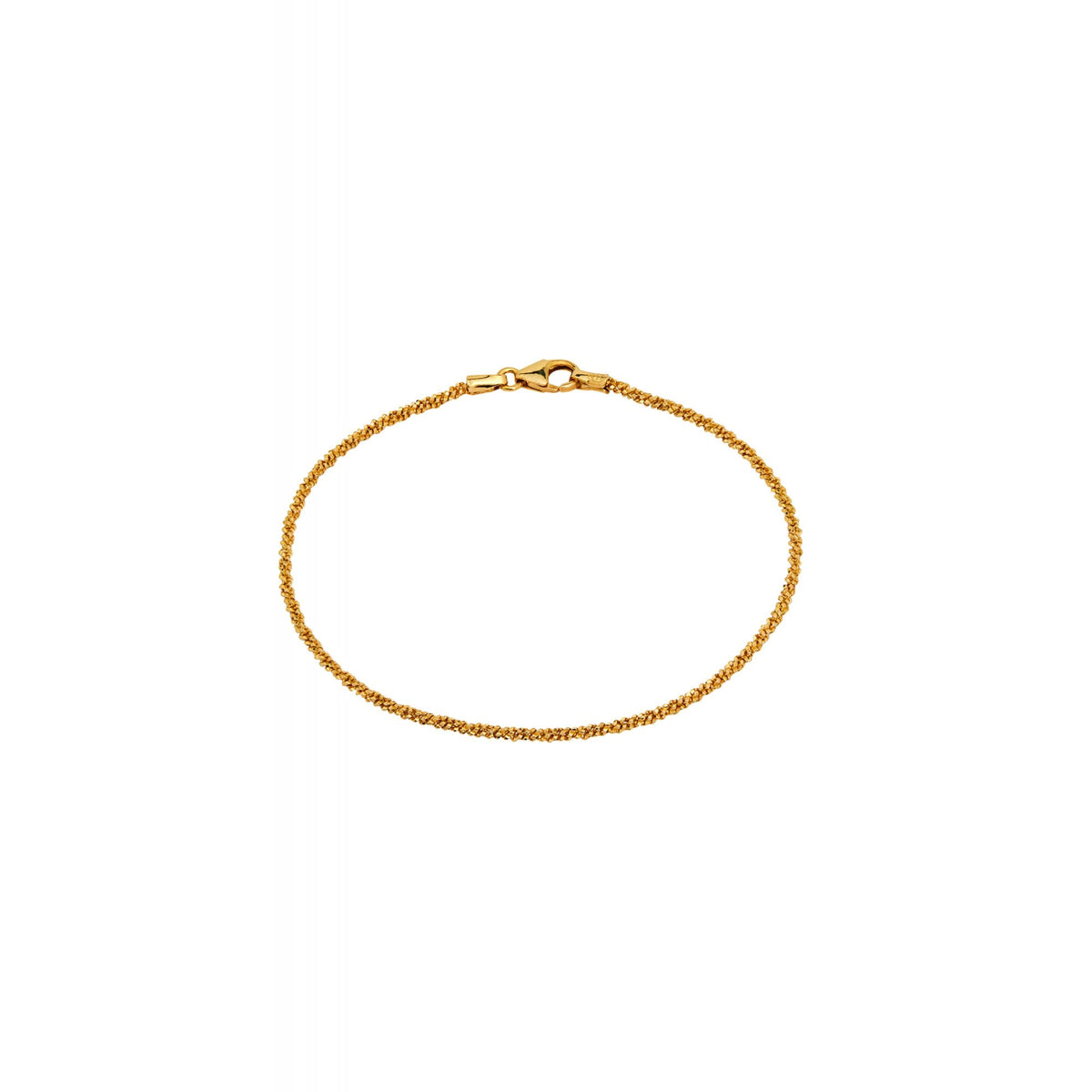 Sterling Silver Gold Sparkle Bracelet