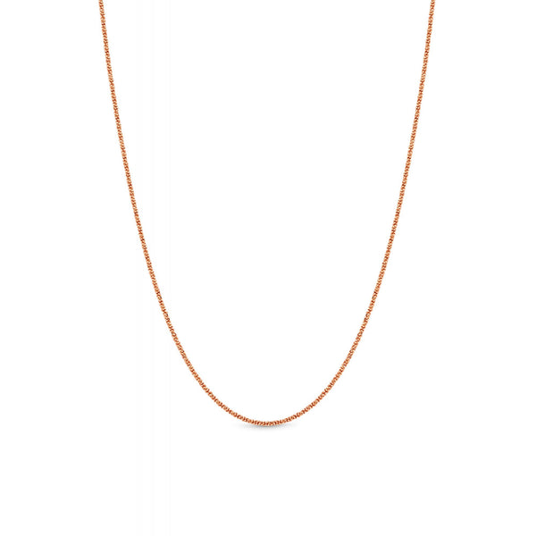 Sterling Silver Rose Gold Sparking Necklace