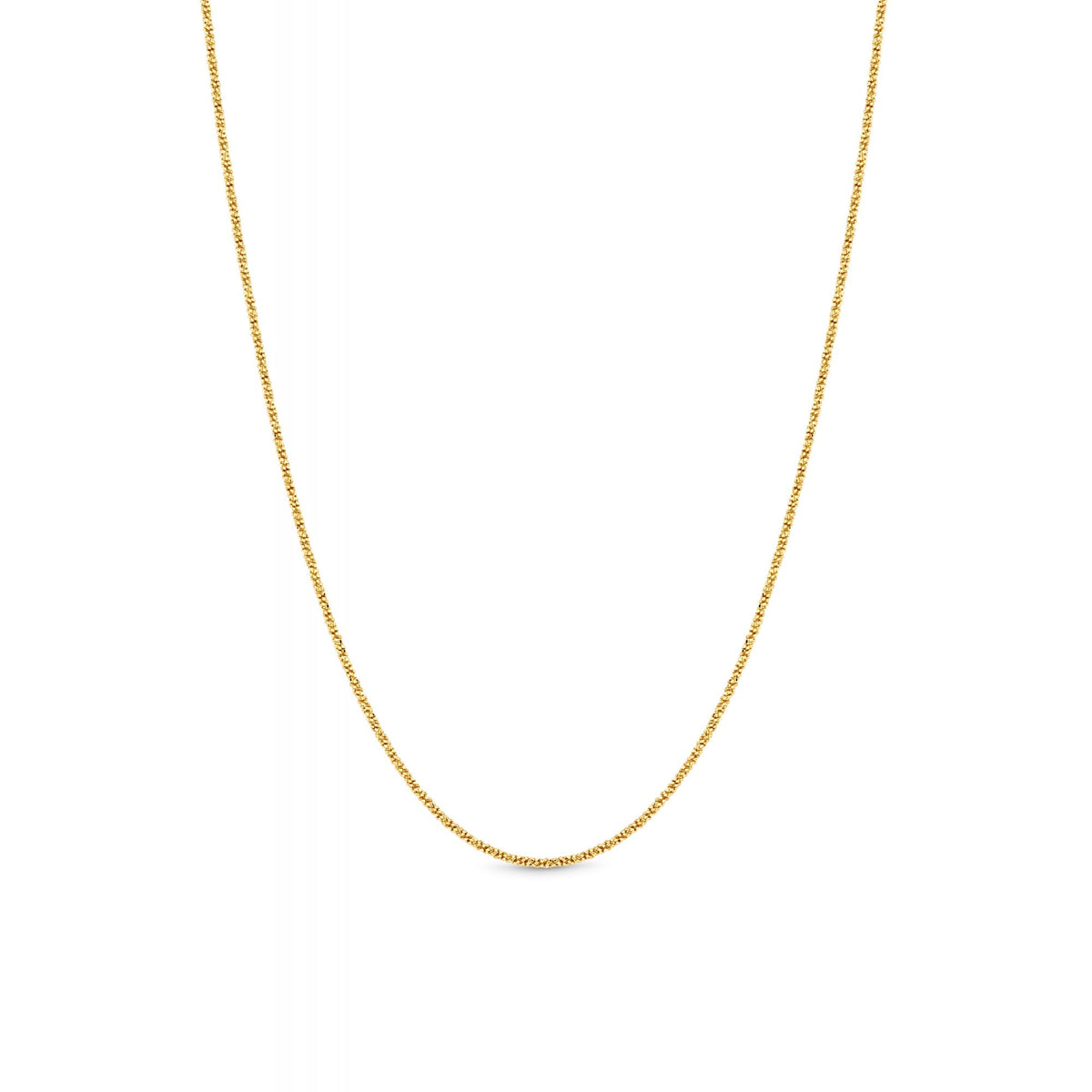 Sterling Silver Gold Sparking Necklace