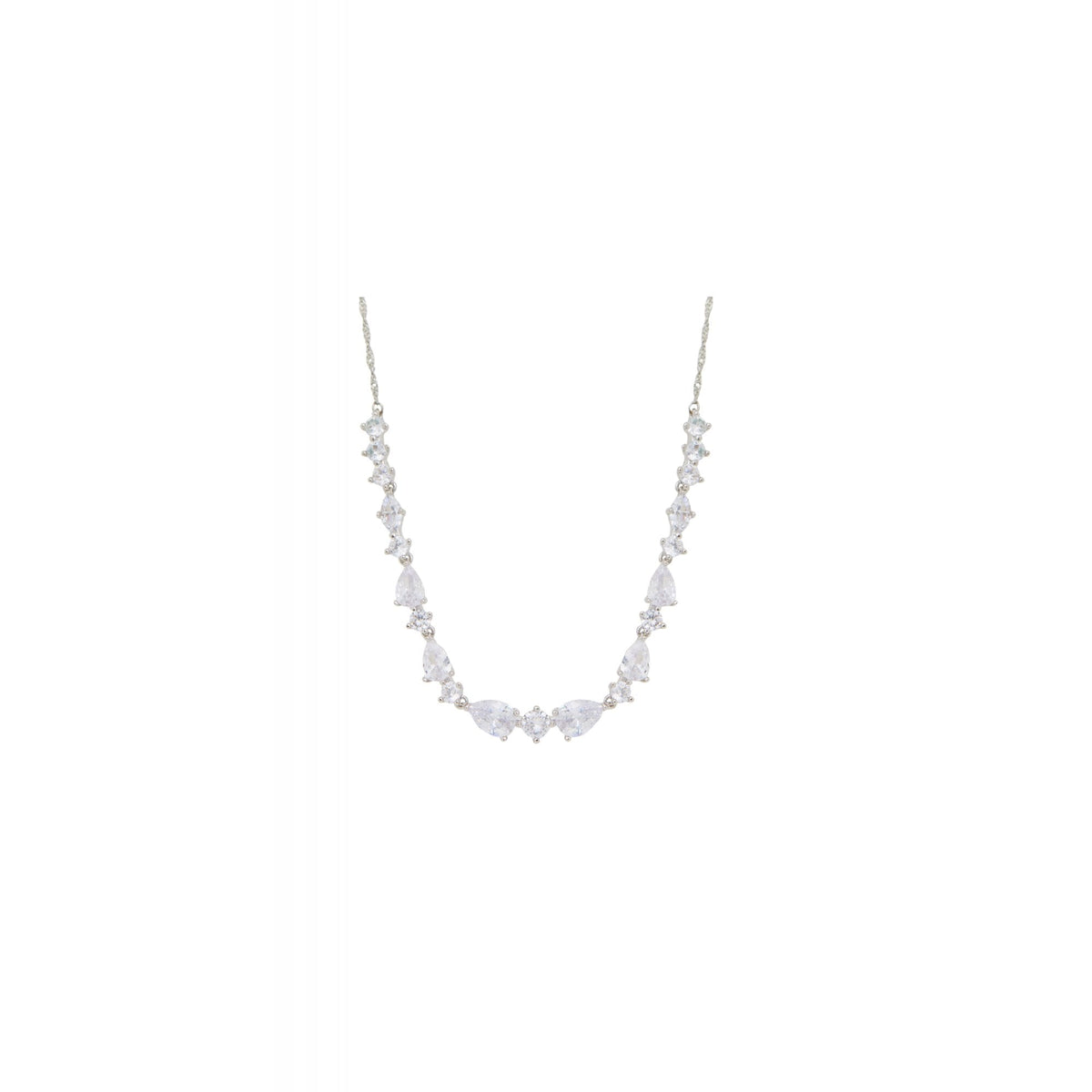 Jon Richard Cubic Zirconia Mixed Stone Necklace