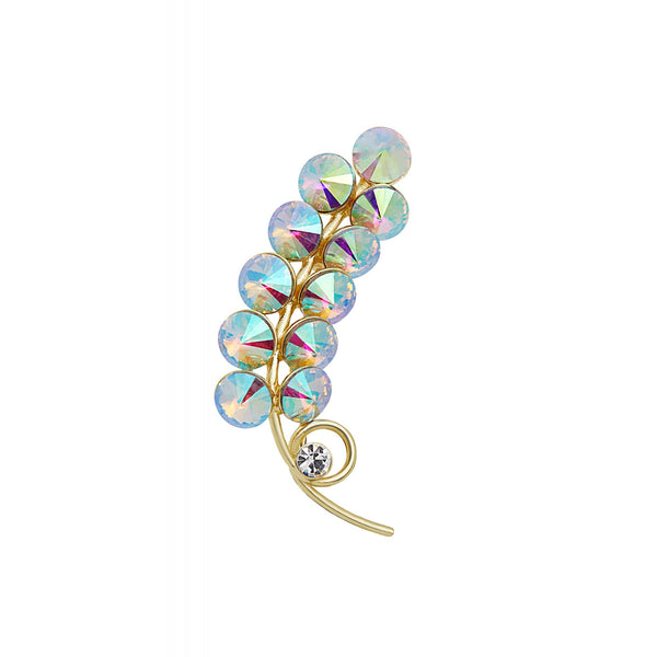 Jon Richard Gold Plated Aurora Borealis Brooch - Gift Boxed