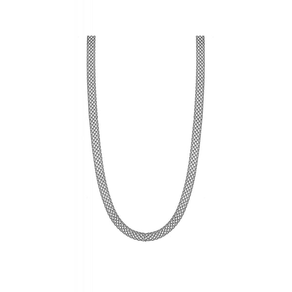 Simply Silver Sterling Silver 925 Open Cage Texture Necklace