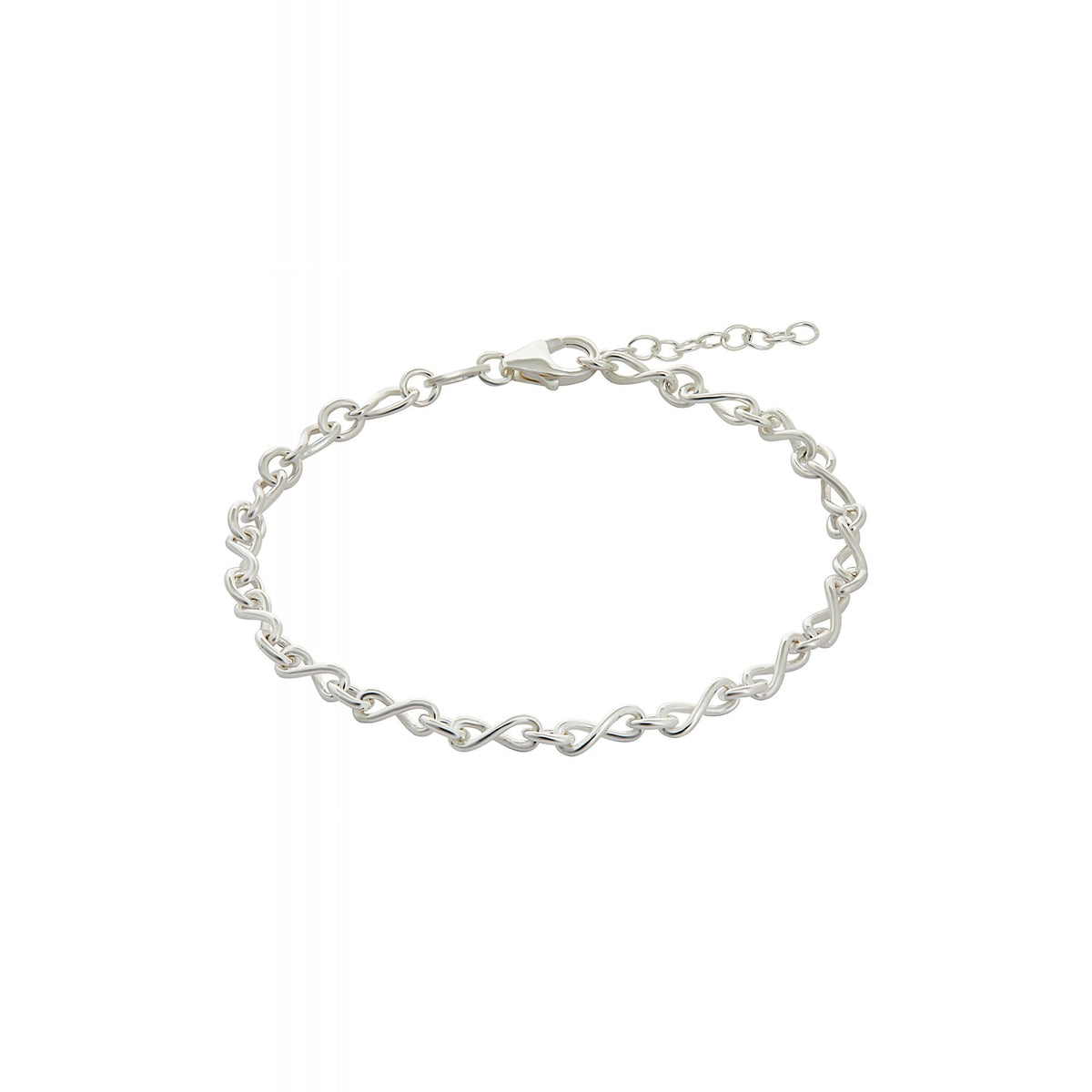 Simply Silver Sterling Silver 925 Small Infinity Bracelet