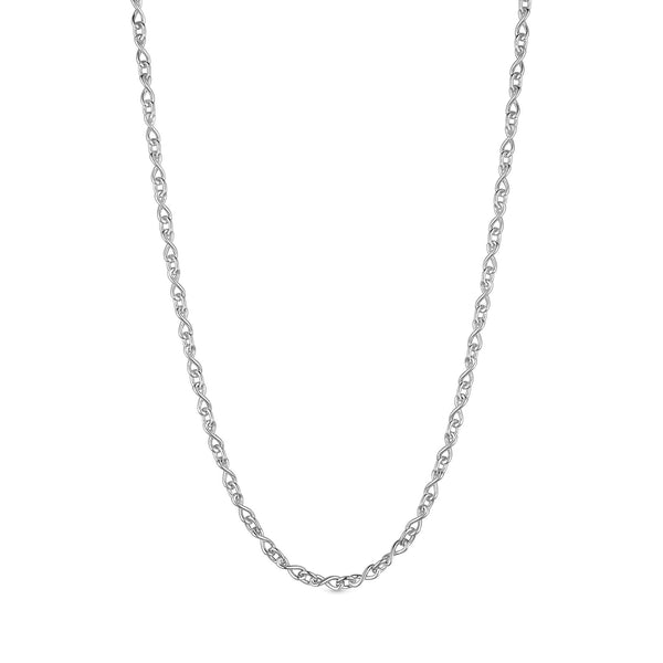 Simply Silver Sterling Silver 925 Small Infinity Necklace