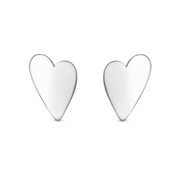 Simply Silver Sterling Silver 925 Heart Stud Earrings