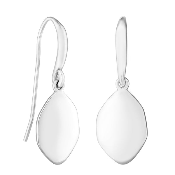 Simply Silver Sterling Silver 925 Polished Pebble Drop Earrings