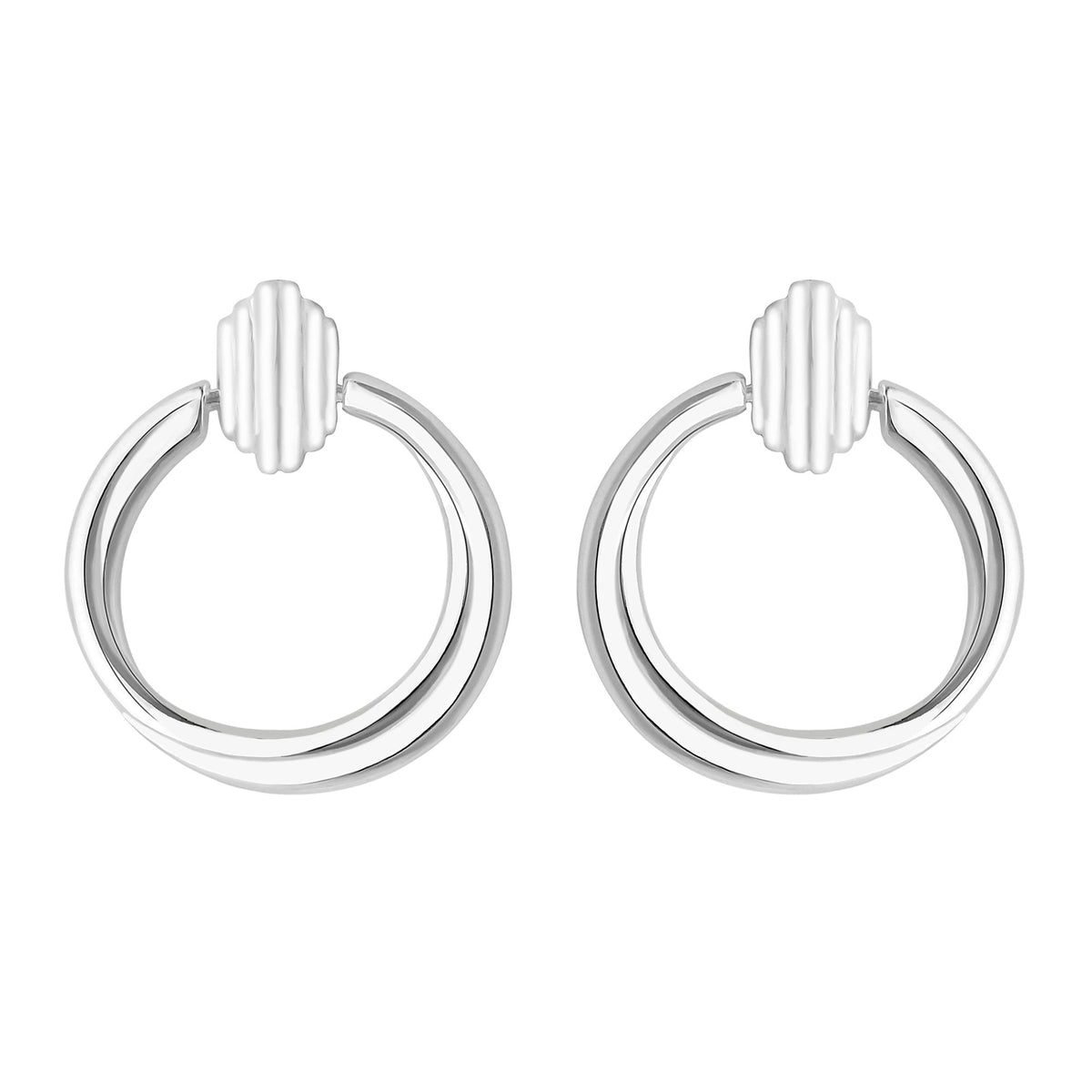 Simply Silver Sterling Silver 925 Forward Facing Open Drop Earrings