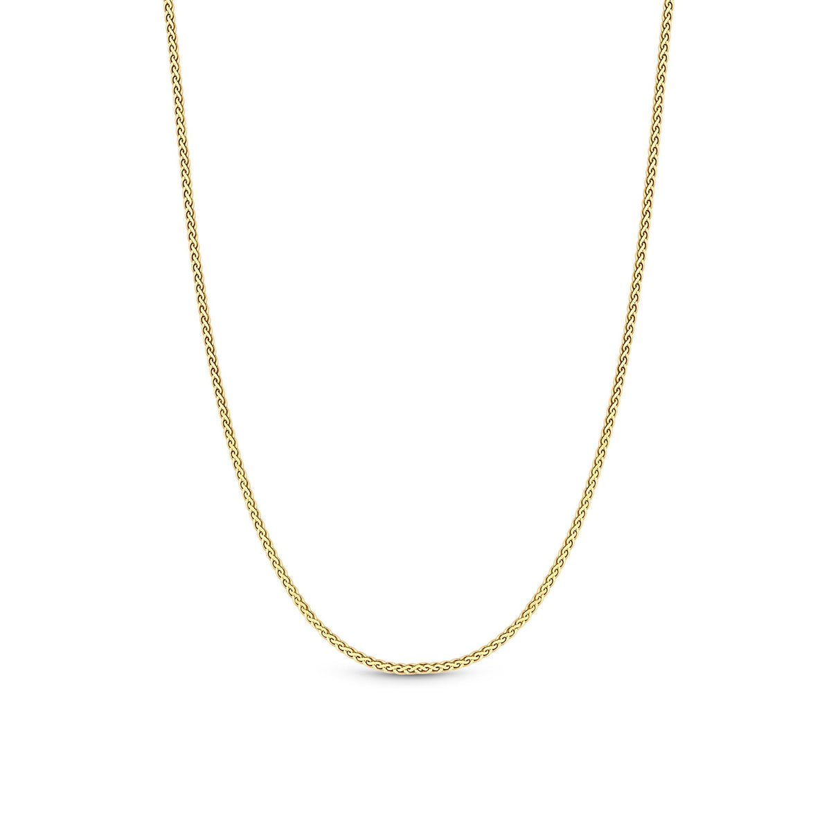 12ct Gold Sterling Silver 925 Polished Mini Twist Allway Necklace