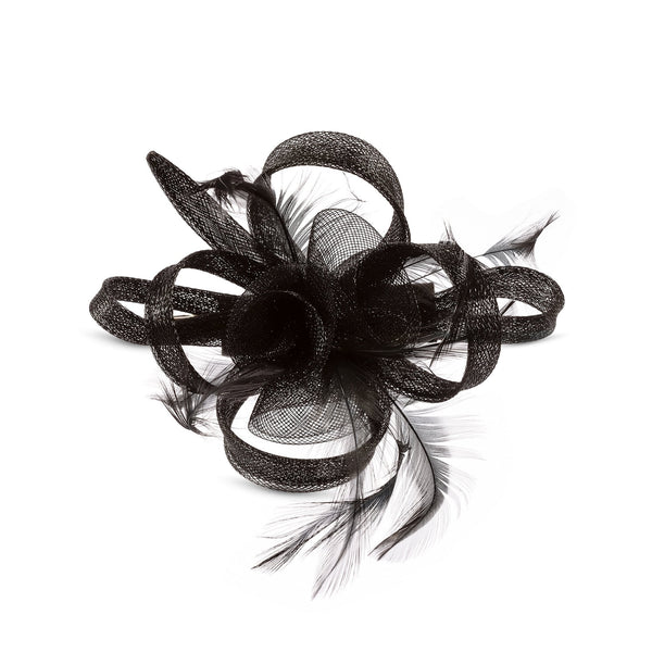 Jon Richard Black Small Fascinator Clip
