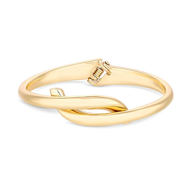 Jon Richard Gold Plated Polished Twisted Bangle Bracelet