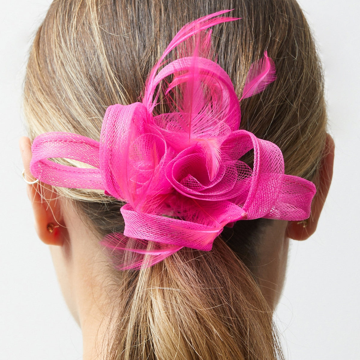 Jon Richard Fuchsia Small Fascinator Clip