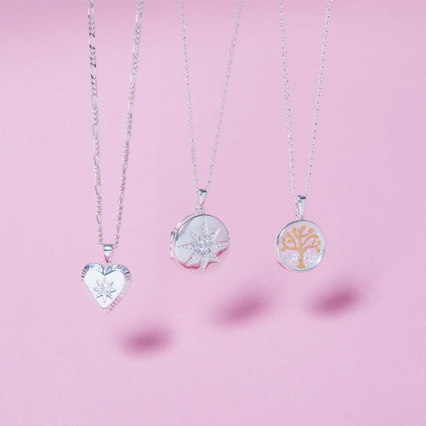 Simply Silver 14ct Rose Gold Plated Sterling Silver 925 Tree of Love Shaker Pendant Necklace