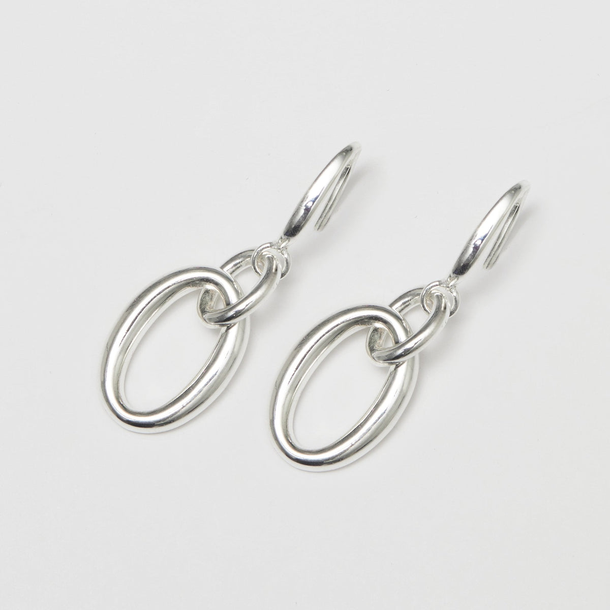 Simply Silver Sterling Silver 925 Link Polished Drop Earrings