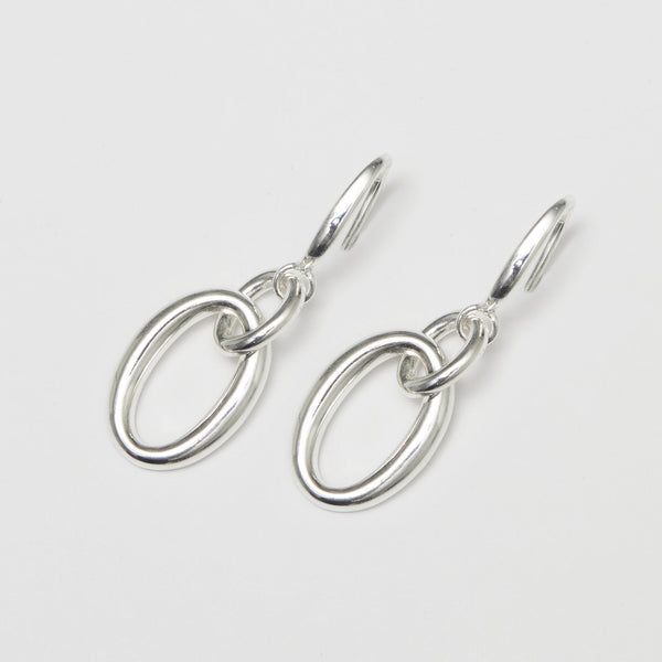 Simply Silver Sterling Silver 925 Link Polished Drop Earrings