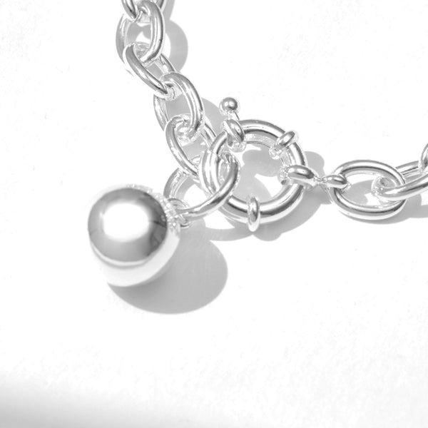 Jon Richard Silver Plated Polished Ball Bracelet