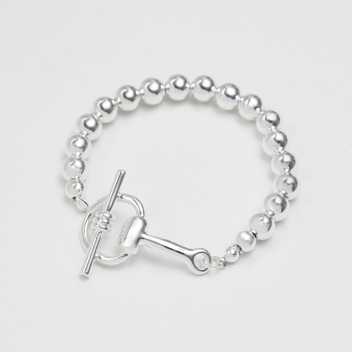 Jon Richard Silver Plated Polished Ball Bracelet Snaffle Bracelet