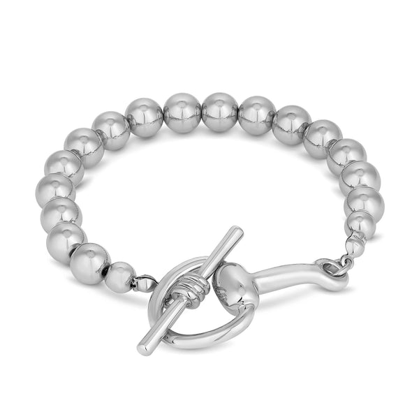 Jon Richard Silver Plated Polished Ball Bracelet Snaffle Bracelet