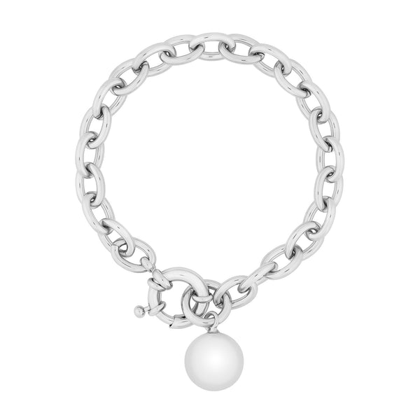 Jon Richard Silver Plated Polished Ball Bracelet