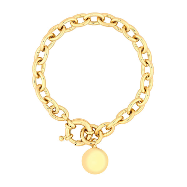 Jon Richard Gold Plated Polished Ball Bracelet