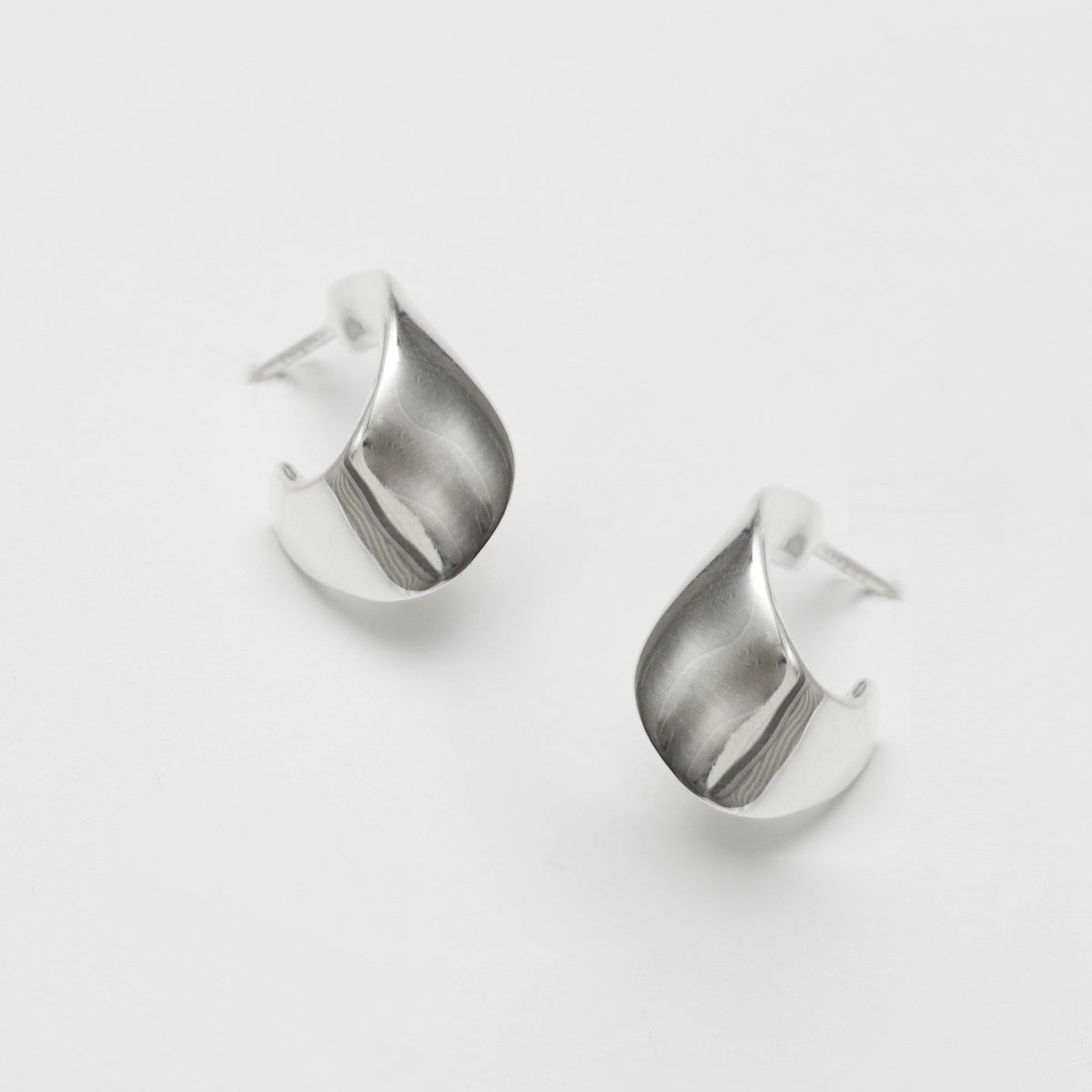 Simply Silver Recycled Sterling Silver 925 Clean Polished Twist Hoop Earrings